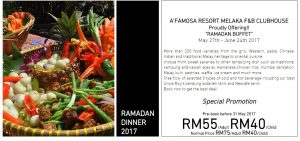 Ramadhan Buffet Melaka 2017