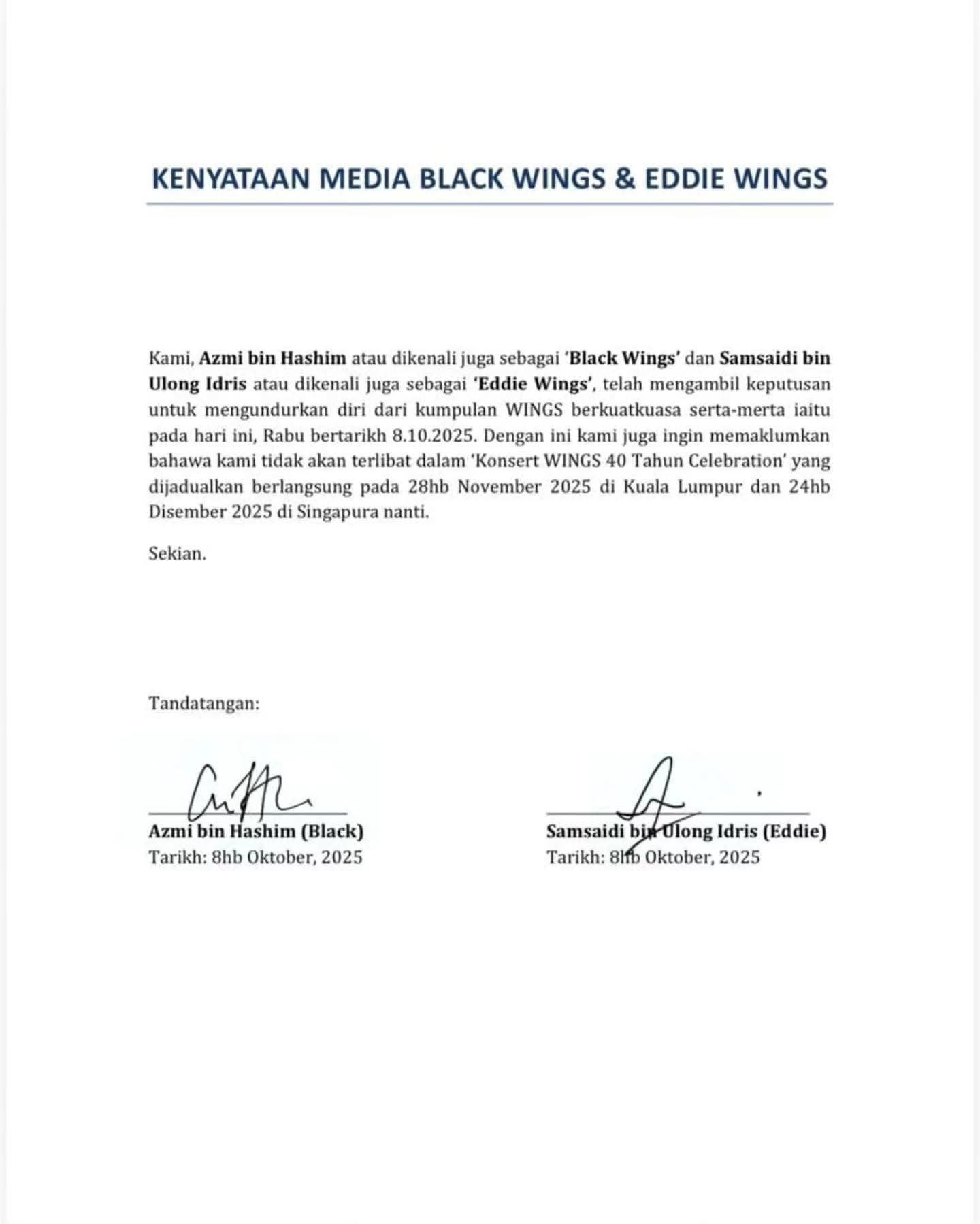 wings keluar
