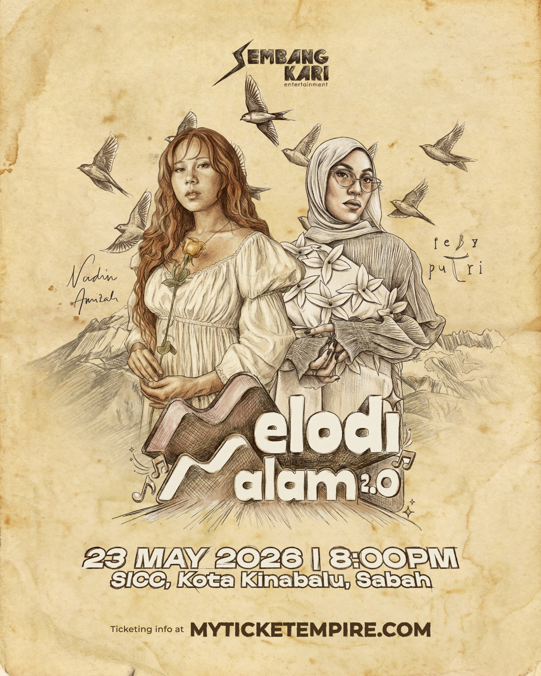 Melodi Malam 2.0 Brings Nadin Amizah and Feby Putri Together for an Unforgettable Night in Kota Kinabalu