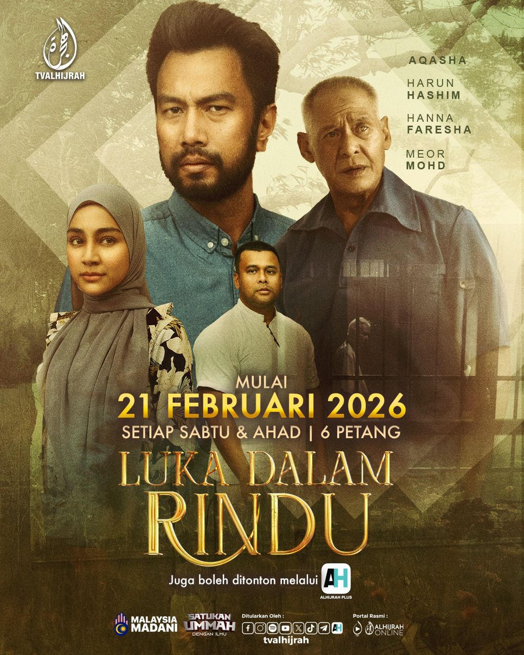 Drama Luka Dalam Rindu Paparkan Kisah Rindu, Cinta dan Penyesalan di TV AlHijrah