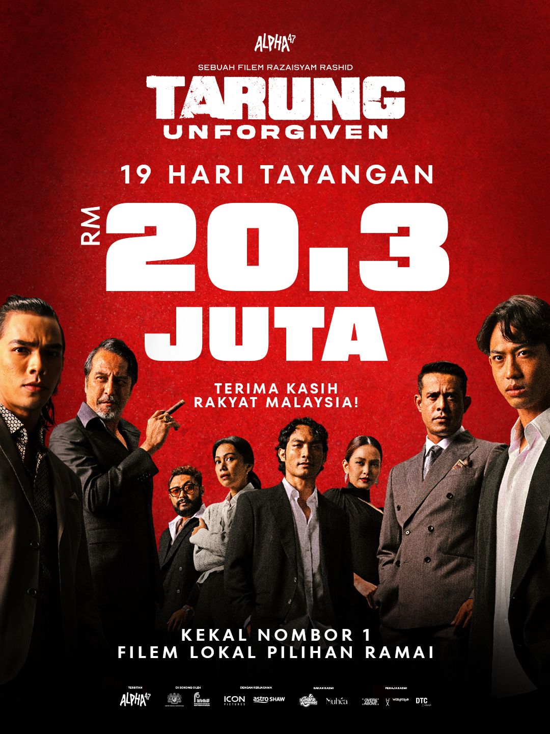 TARUNG: UNFORGIVEN CATAT RM20.3 JUTA, JADI FENOMENA FILEM AKSI TEMPATAN PALING PANAS TAHUN INI