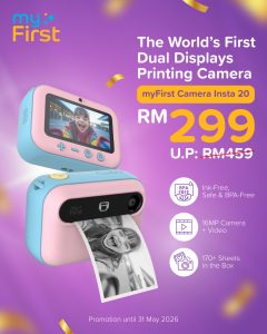 myFirst Lancar Kamera Cetak Dwi-Skrin Pertama Dunia untuk Kanak-Kanak di Malaysia