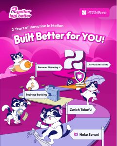 AEON Bank Showcases AI Neko Sensei as It Marks Its Second Anniversary and Fintech Evolution