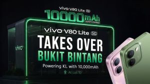 vivo V80 Lite 5G Bawa Cabaran Bateri 10,000mAh ke Bukit Bintang, Tawar RM500
