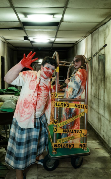 Guests dressed in spooky costumes for the Halloween celebration at Aloft by Marriott Langkawi Pantai Tengah
